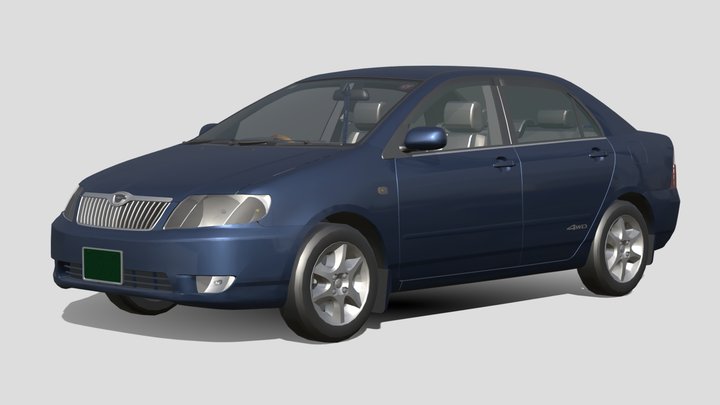 2005 Toyota Corolla Luxel – Free 3D Model STL