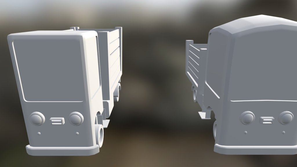 Truck Model - Low Poly