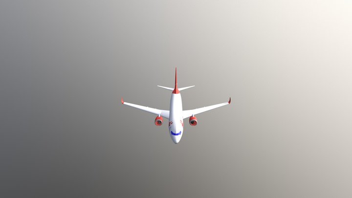 corendon airlines stationsız hali 3D Model