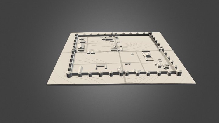Castrum of Keszthely-Fenékpuszta 3D Model