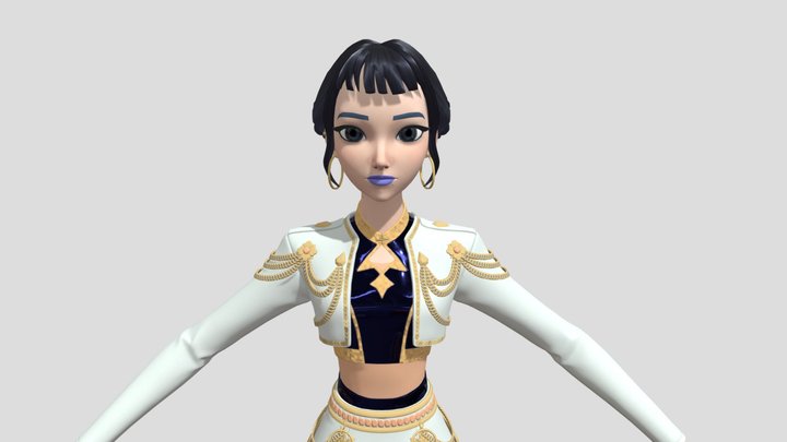 Kpop_demon_hunters__fortnite_-_zoey_golden 3D Model