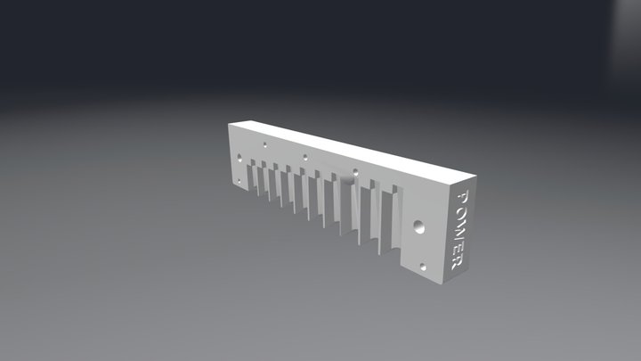 Auto Valve Comb Only 3D Model