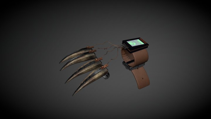 Steampunk Claws 3D Model