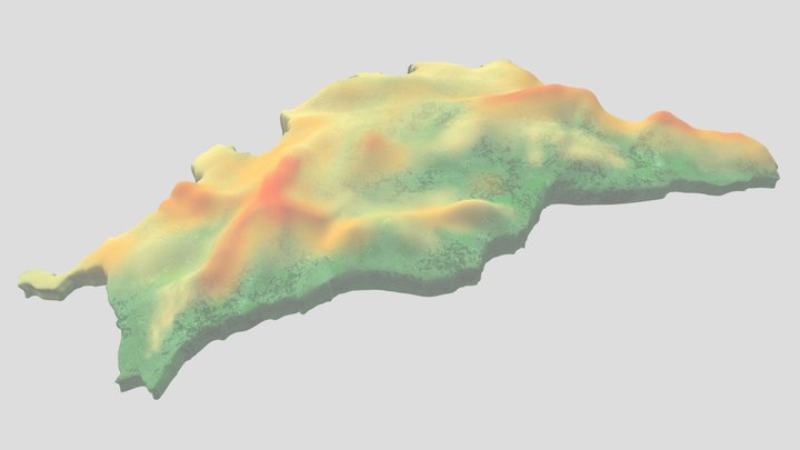 Geographic Malaga 3D Model