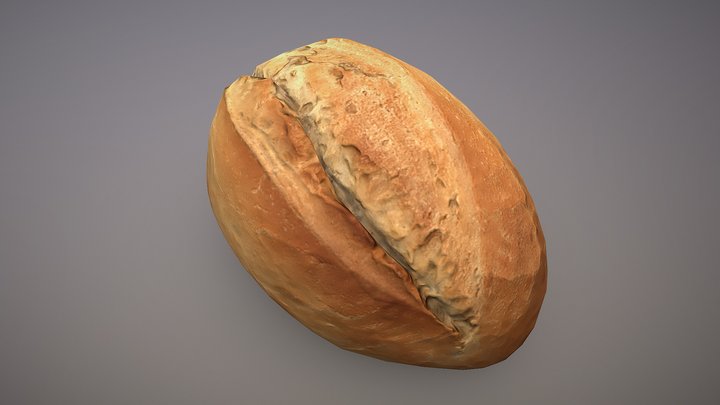 (Game Ready Free) Bread Loaf / Буханка хлеба 3D Model