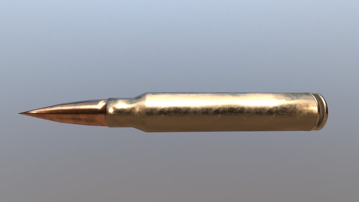 Sniper Bullet 3D Model