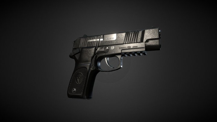 Pistol MAG-08 3D Model