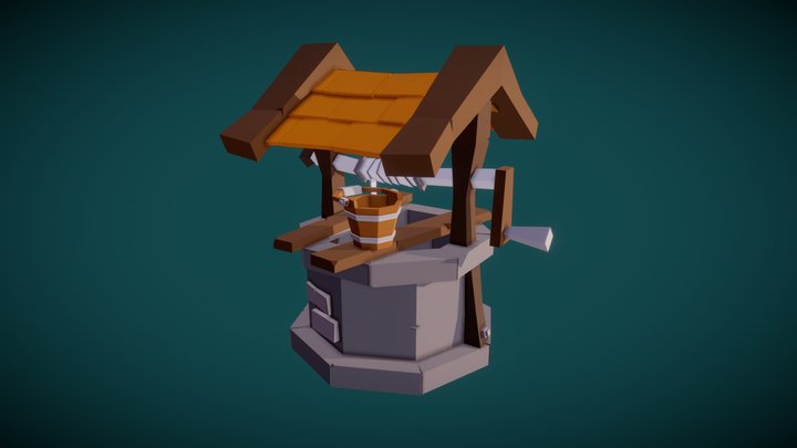 Pozo lowpoly 3D Model