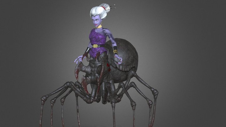 Arachne, the Weaver of Gods 3D Model