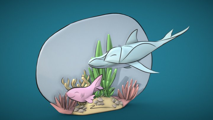 Underwater Pals (Gravity Sketch) 3D Model