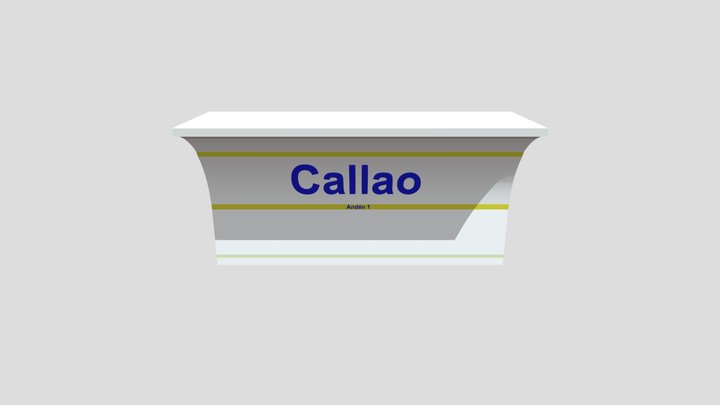 Estacion Callao 1990 Metro Madrid 3D Model