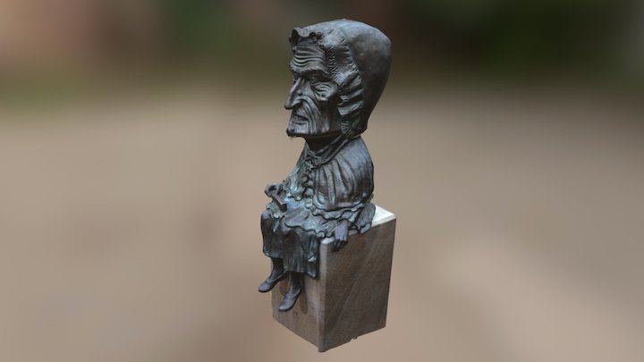 Estatua de la Vella de Vic 3D Model