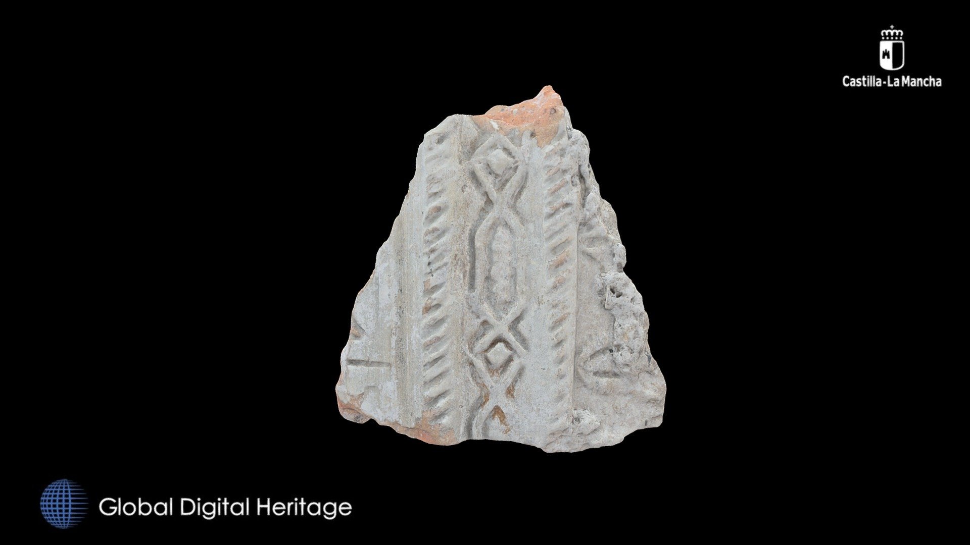 Islamic jar fragment, Calatrava la Vieja, Spain