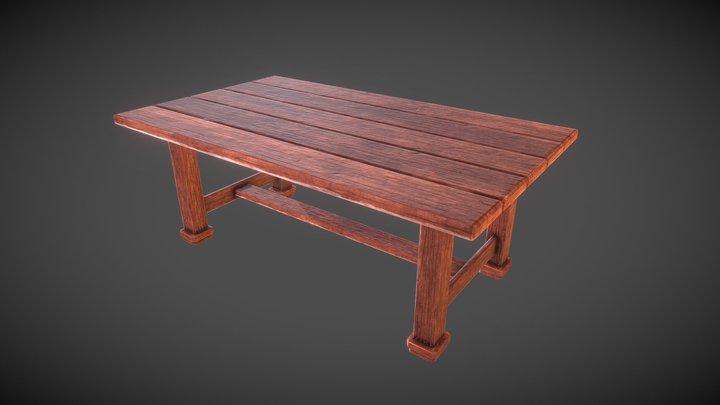 A medieval Table 3D Model