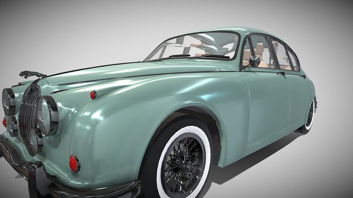 1962JaguarMK2 3D Model