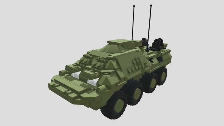 BTR-CV (lego-moc) 3D Model