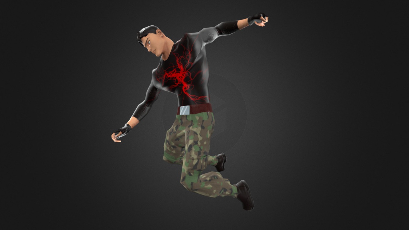 Flying Knee Punch Combo 3D model by himanshu sood (himanshusood) [db0010e] Sketchfab