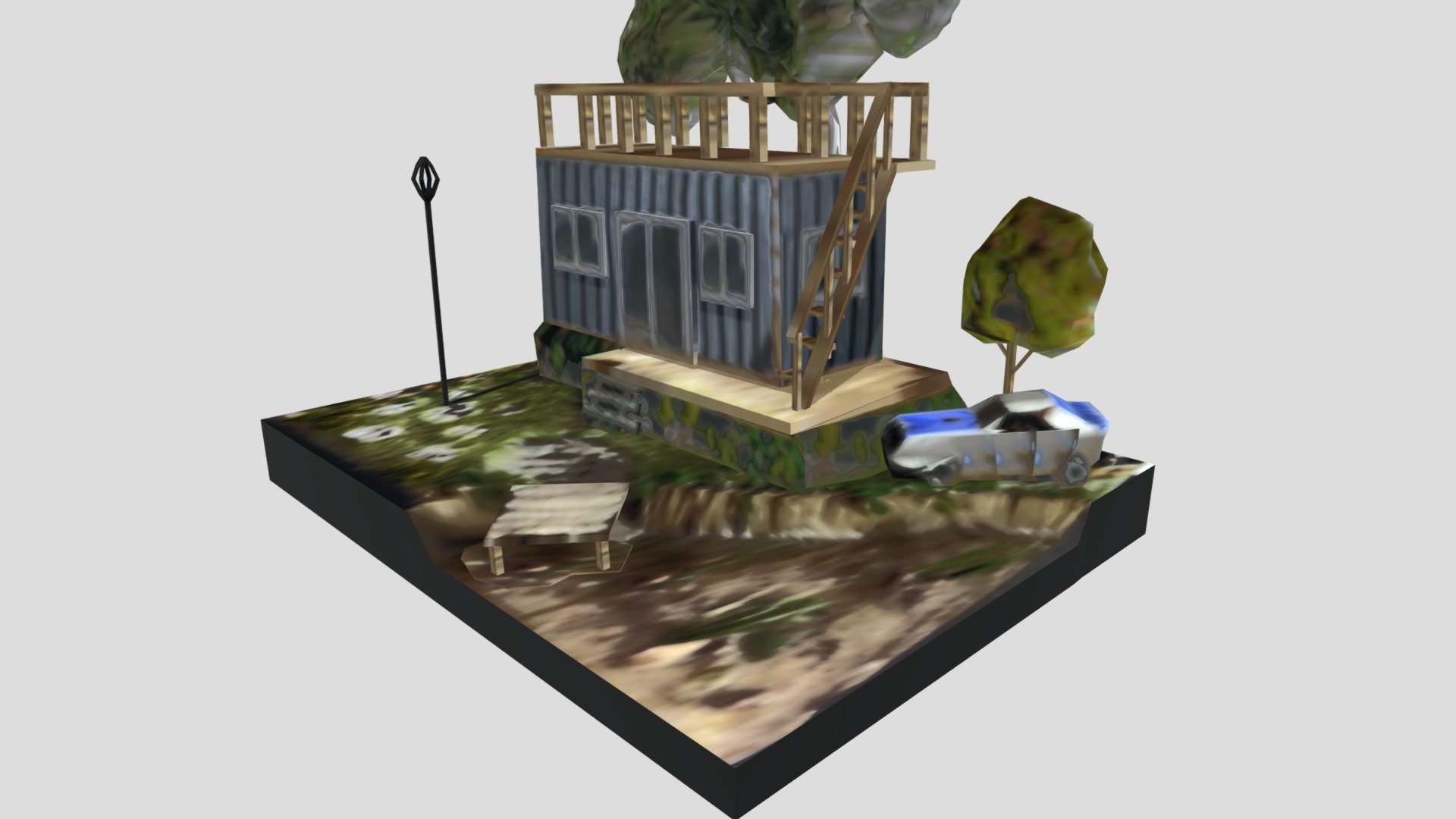 Diorama Rumah Kabin