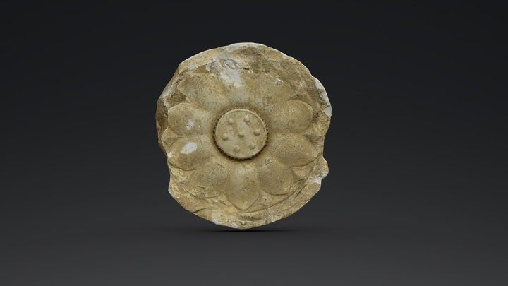 軒丸瓦F型式（平川廃寺跡） 3D Model