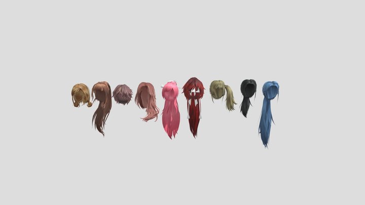 hair color 3D Model
