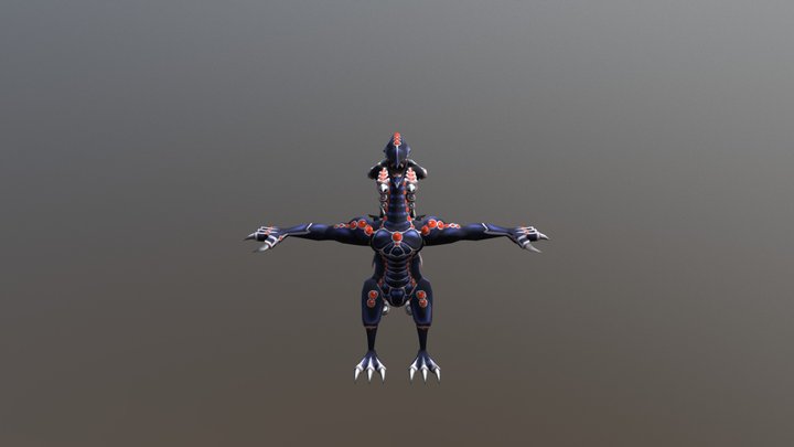 Gandora the Dragon of Destruction 3D Model