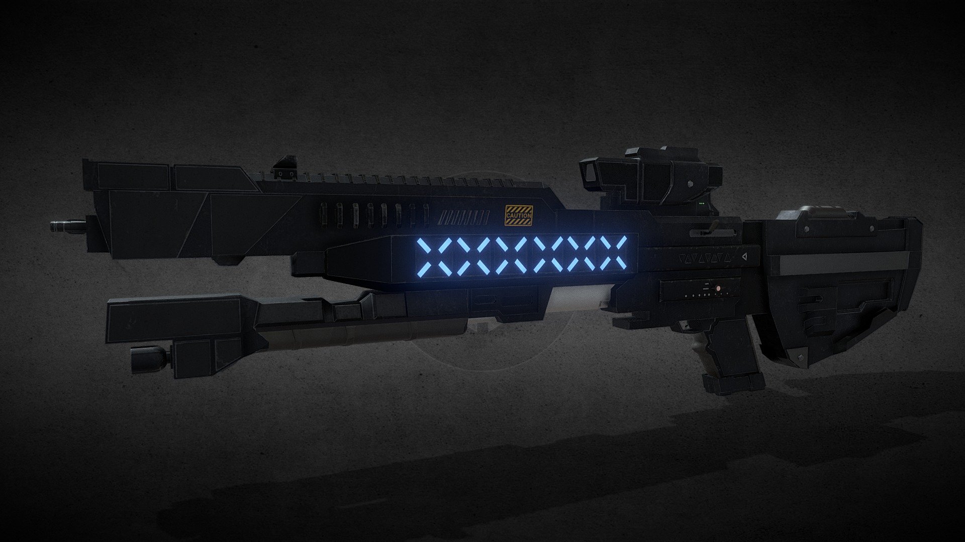 Sci-Fi Weapon Automatic Rifle Gun Halo Inspired - Download Free 3D ...