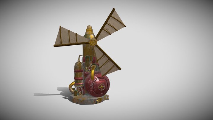 Destropia Steam Mill 3D Model