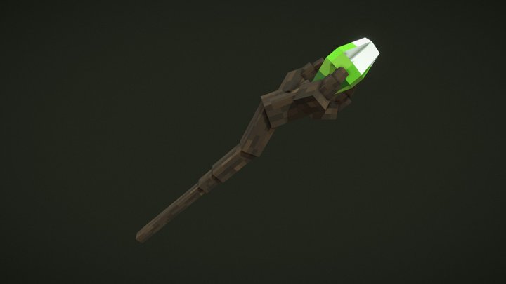 Green cane 3D Model