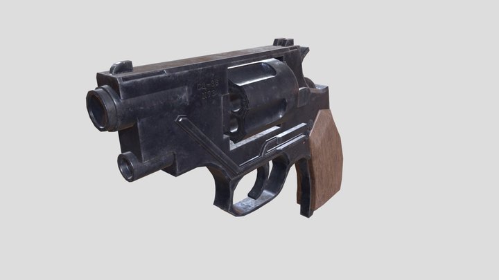 Revolver OTs-38 3D Model