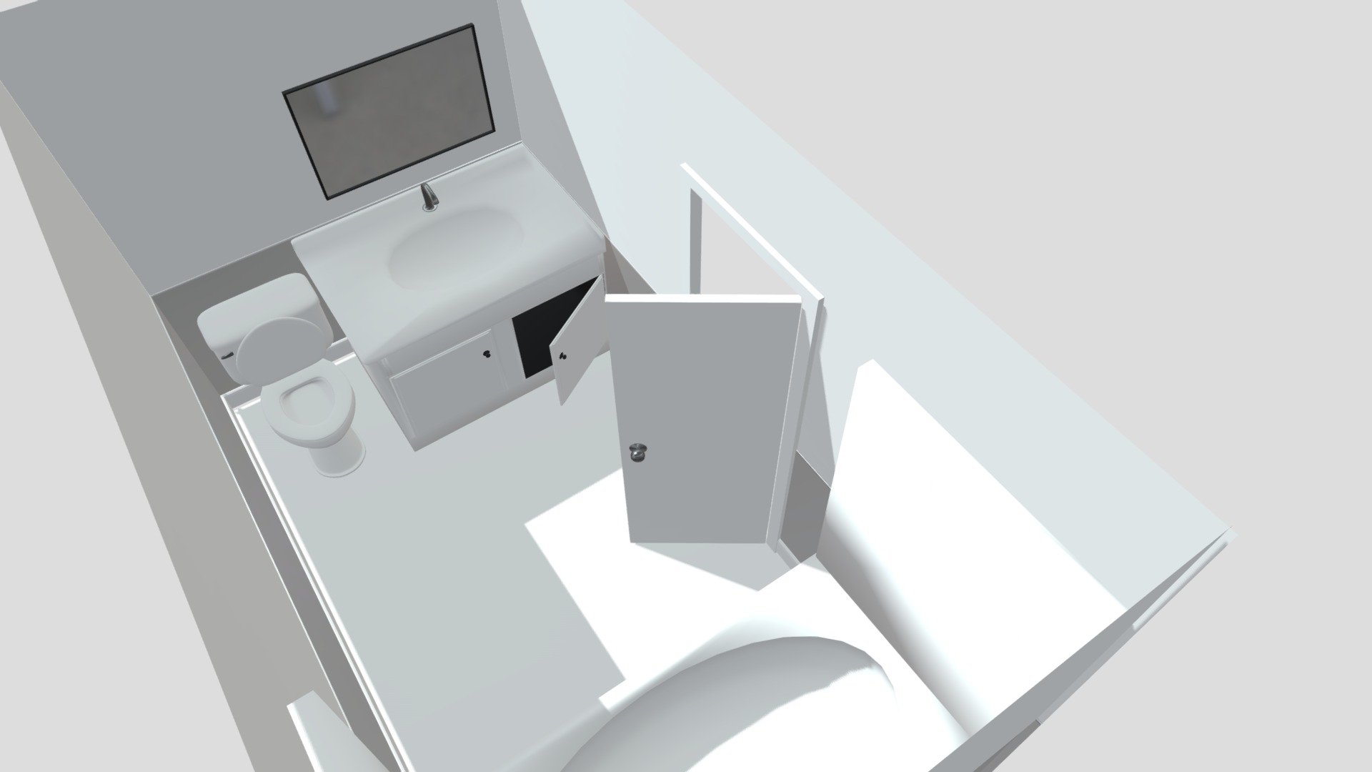 Small bathroom — Sketchfab embed 3D viewer