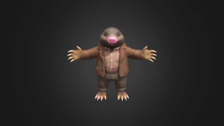 Mole in a Jacket 3D Model