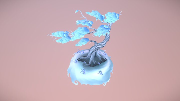 2.5D Icy Tree -CGMA 3D Model