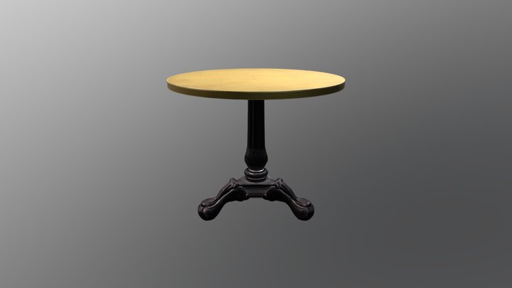 French Table AR 3D Model