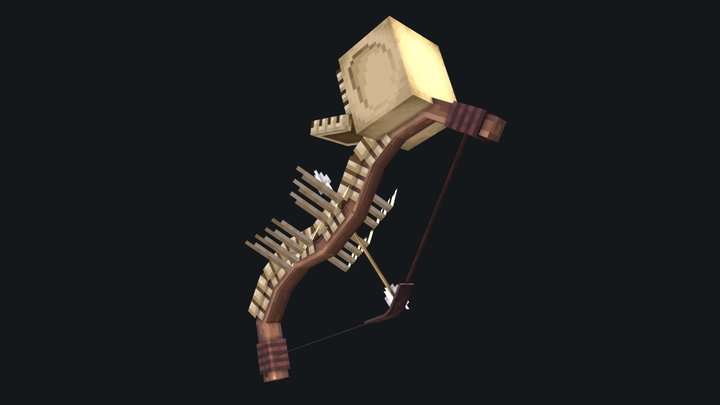 Skeleton bow pulling 3D Model
