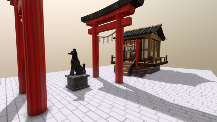 Inari Shrine 3D Model
