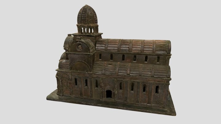 Drveni model šibenske katedrale, Gliptoteka HAZU 3D Model