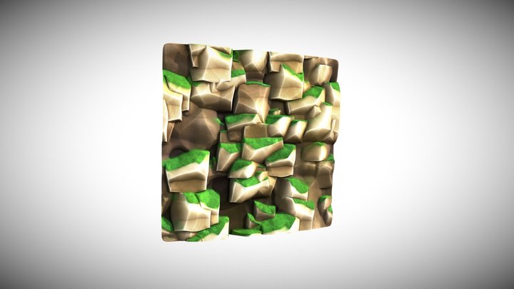 Stylised Rock 3D Model