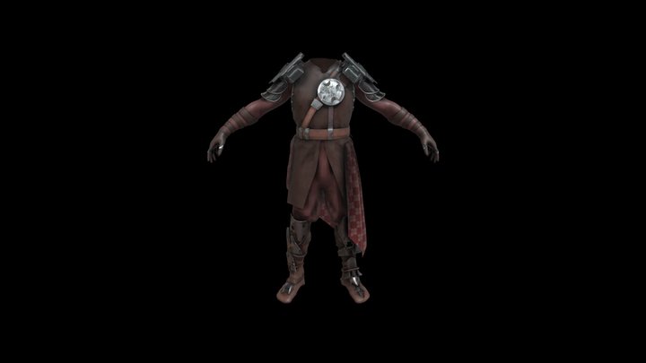 Armor Stylized RPG Fantasy - Character Pack 08 3D Model