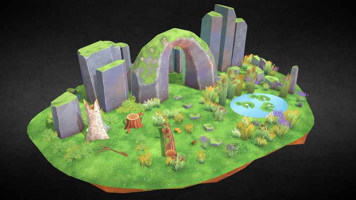 Stylized Nature Diorama