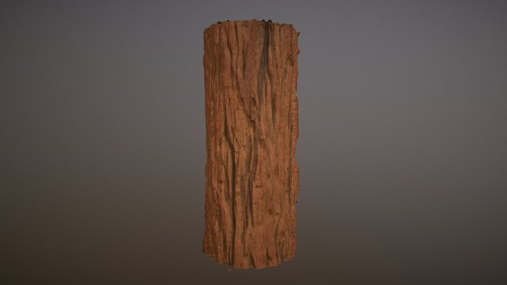 RedWood Bark Material 3D Model
