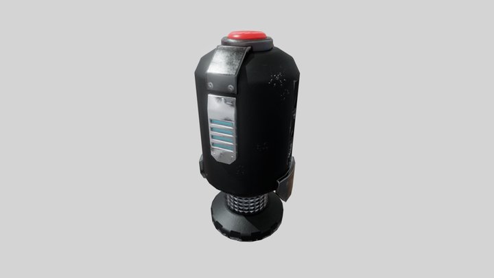 Sci-fi Grenade 3D Model