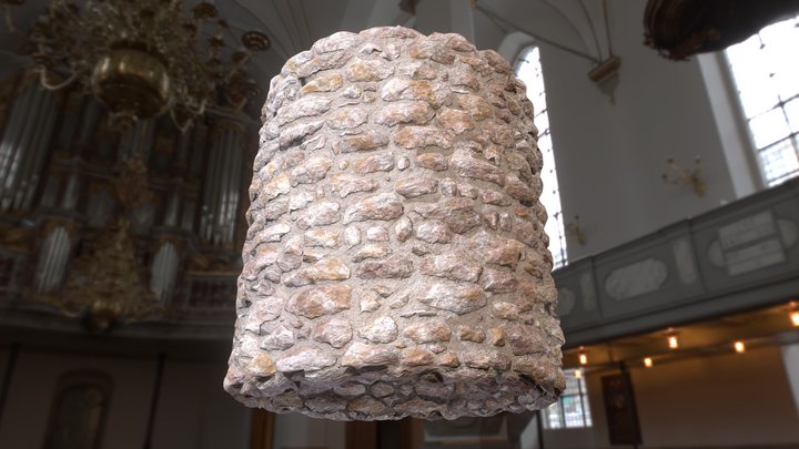 Ancient Stone Wall 3D Model