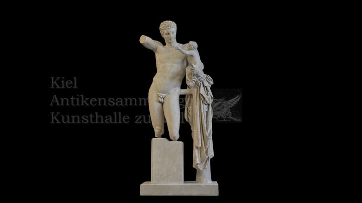 Hermes mit Dionysosknaben 3D Model