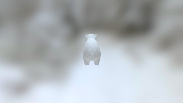Polar Bear Cub 3D Model