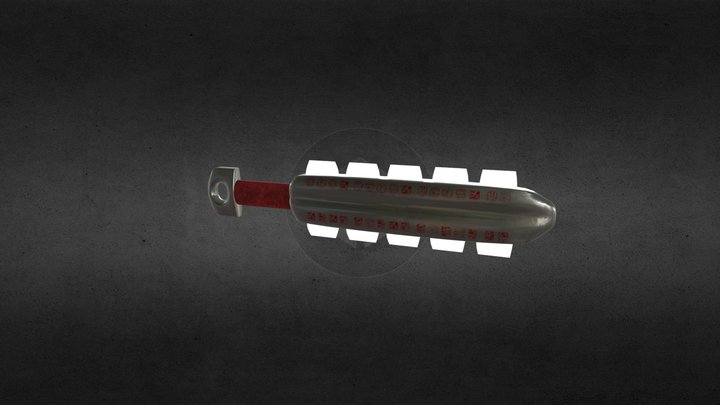 Aztec Stylized War Axe 3D Model