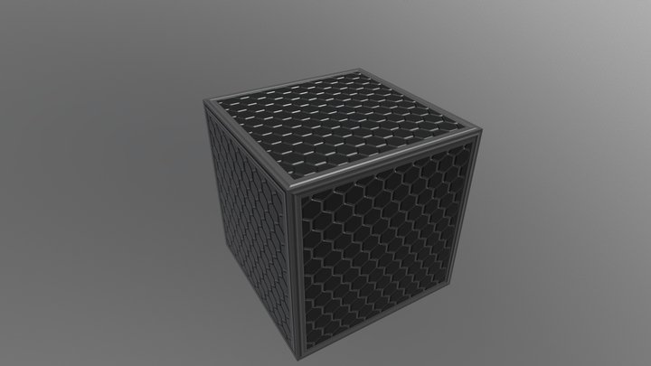 Hex Cube 3D Model