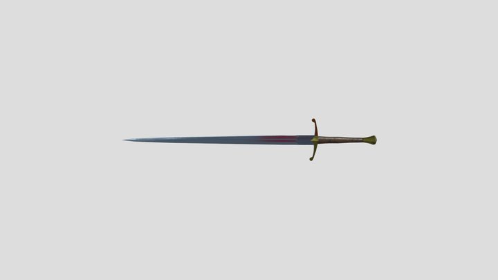 003_ Weapons_ Longsword 3D Model