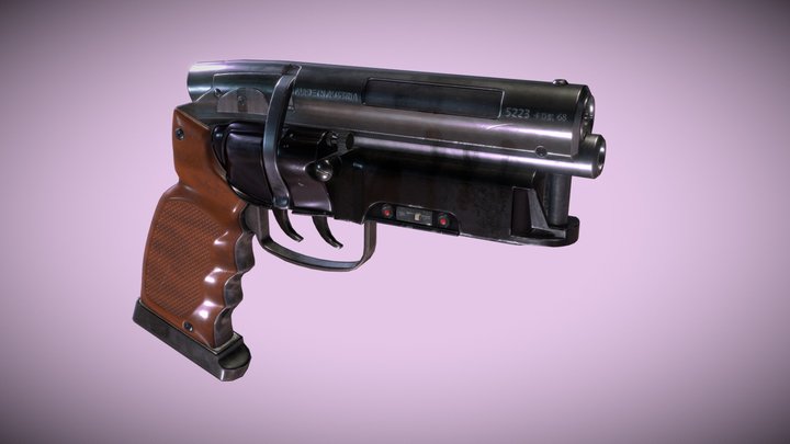 Blade Runner Deckard's Pistol 3D Model