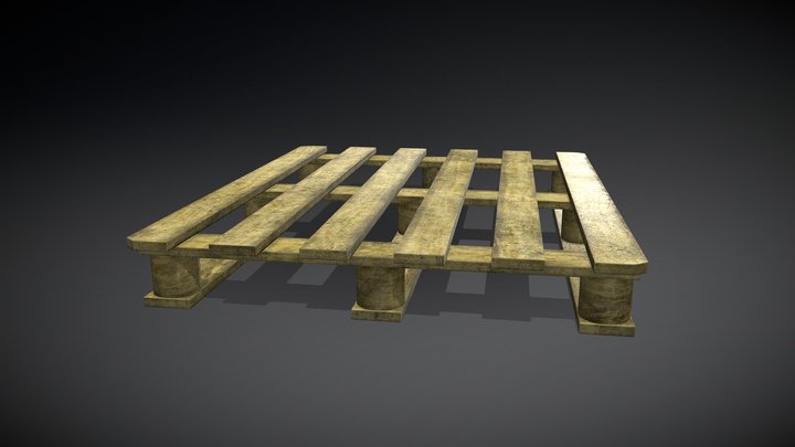 Wooden palette 3D Model