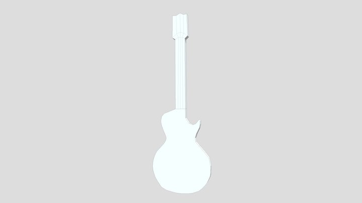 Electric Guitar 2 Alone 3D Model